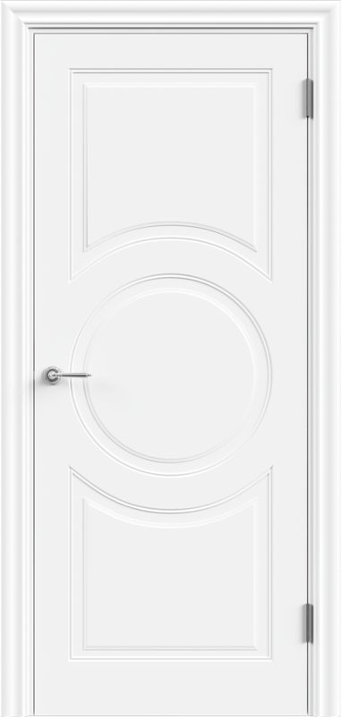 Межкомнатная дверь эмаль VERONA 1 глухое без притвора Белый