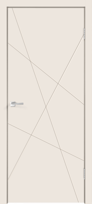 Межкомнатная дверь эмаль SCANDI S глухое без притвора под заказ Слоновая кость