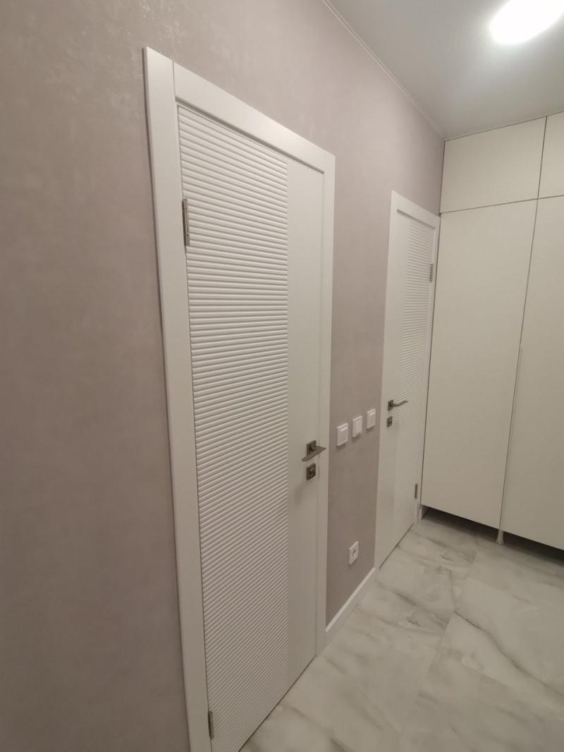 Межкомнатная дверь «ЭМАЛЬ» ПГ-28 (Цвет — Белый; Ваниль; Грэй; Капучино; Графит)