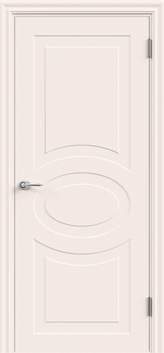 Межкомнатная дверь эмаль VERONA 2 глухое без притвора Слоновая кость