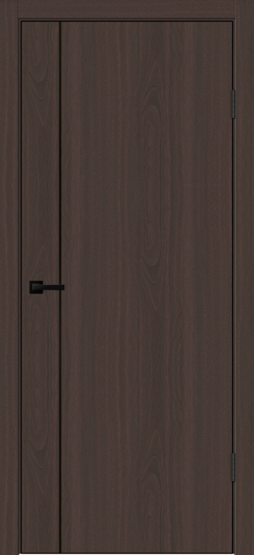 Межкомнатная дверь SOFTWOOD GALANT M1 глухое без притвора Орех американский шоколад