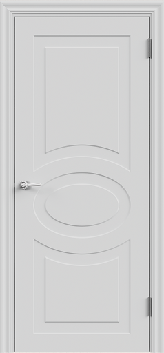 Межкомнатная дверь эмаль VERONA 2 глухое без притвора Светло-серый