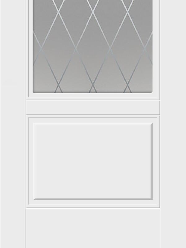 Межкомнатная дверь эмаль SCANDI со стеклом 2V без притвора Белый