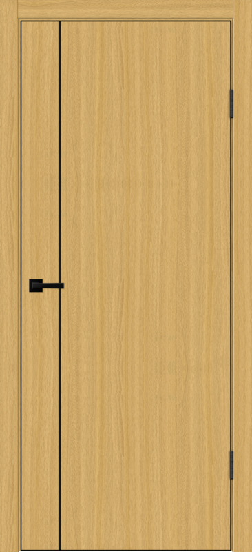 Межкомнатная дверь SOFTWOOD TECHNO BLACK облегченное MV1 глухое Орех американский соломенный