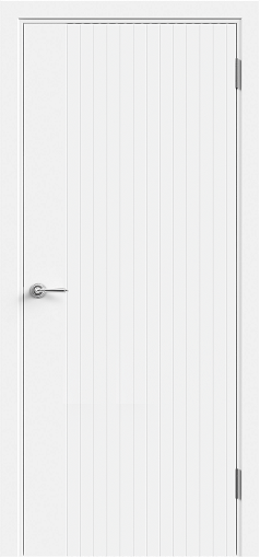 Межкомнатная дверь эмаль SCANDI 3D 2 глухое без притвора Белый