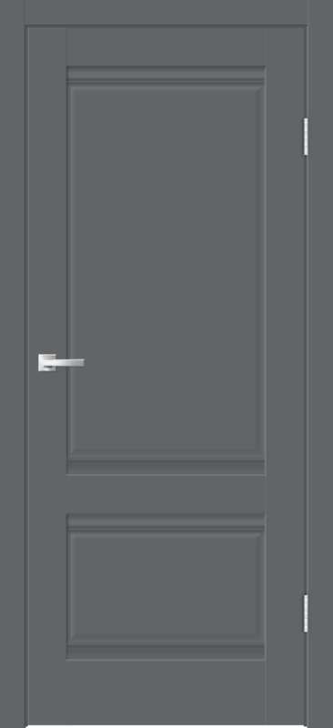 Межкомнатная дверь EMALUX ALTO глухое 2P без притвора Вулкан