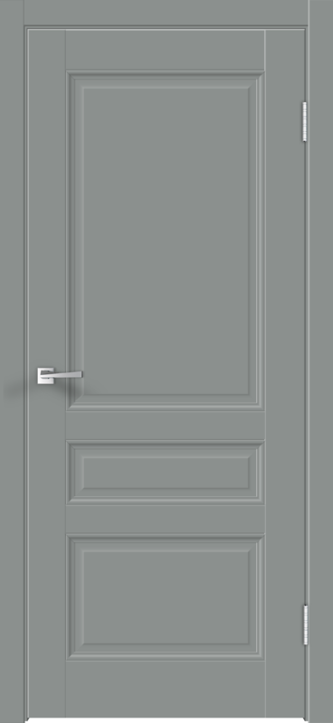 Межкомнатная дверь EMALUX VILLA глухое 3P без притвора Серый агат