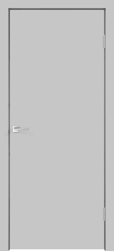 Межкомнатная дверь эмаль SCANDI 1 глухое без притвора Светло-серый
