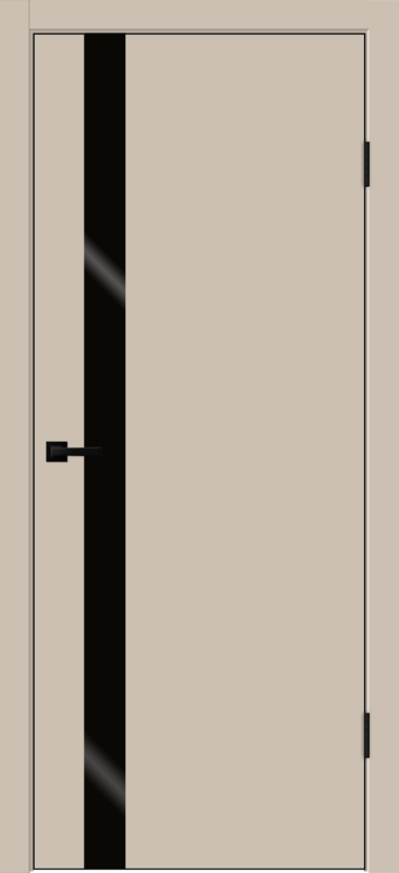 Межкомнатная дверь EMALUX GALANT со стеклом Z1 без притвора Кварцит