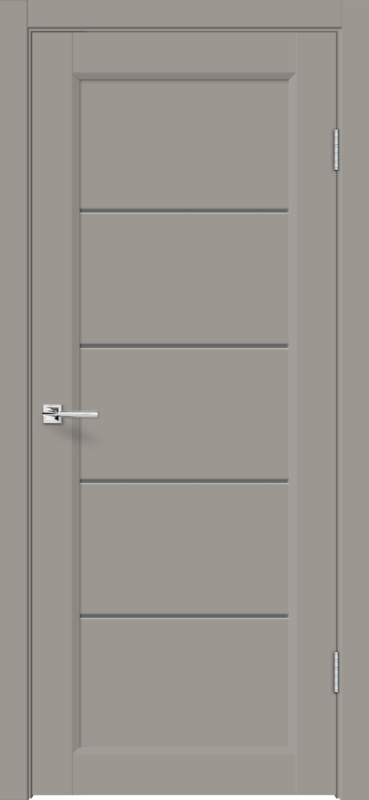 Межкомнатная дверь EMALUX STYLE 1 со стеклом без притвора Макиато