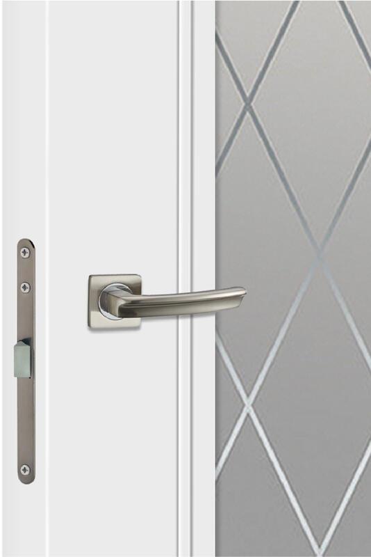 Межкомнатная дверь эмаль SCANDI со стеклом 3V без притвора Белый 700х2000