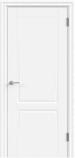 Межкомнатная дверь эмаль SCANDI NEO 6 глухое 2P без притвора Белый