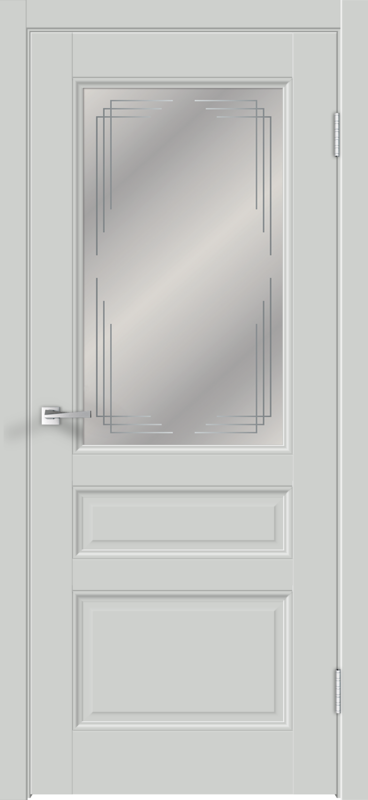 Межкомнатная дверь EMALUX VILLA со стеклом 3V без притвора Доломит