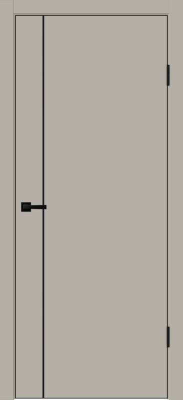 Межкомнатная дверь EMALUX GALANT M1 глухое без притвора Бежевый агат