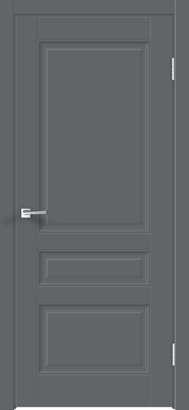 Межкомнатная дверь EMALUX VILLA глухое 3P без притвора Вулкан