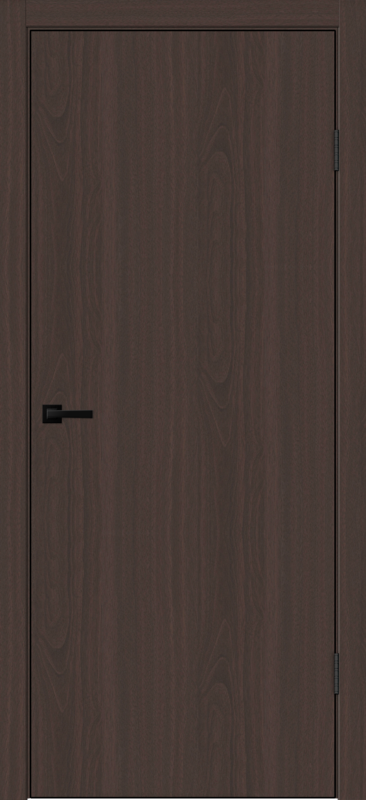 Межкомнатная дверь SOFTWOOD TECHNO BLACK облегченное глухое Орех американский шоколад