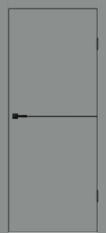 Межкомнатная дверь EMALUX GALANT FH1 глухое без притвора Серый агат