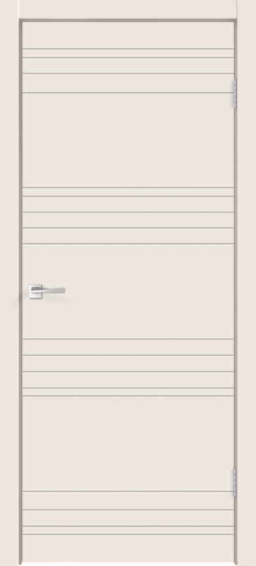 Межкомнатная дверь эмаль SCANDI N глухое без притвора под заказ Слоновая кость