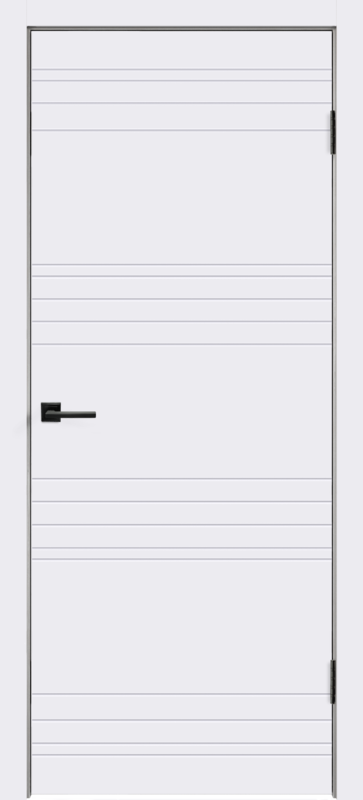 Межкомнатная дверь эмаль SCANDI N глухое без притвора Белый