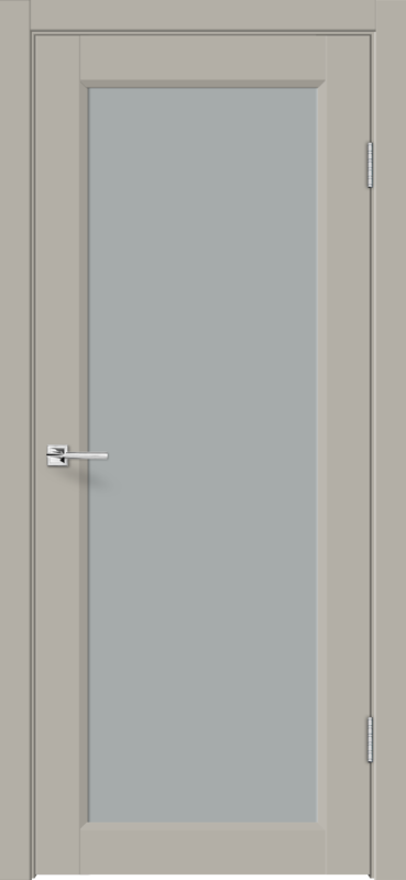 Межкомнатная дверь EMALUX STYLE 3 со стеклом 4V без притвора Бежевый агат