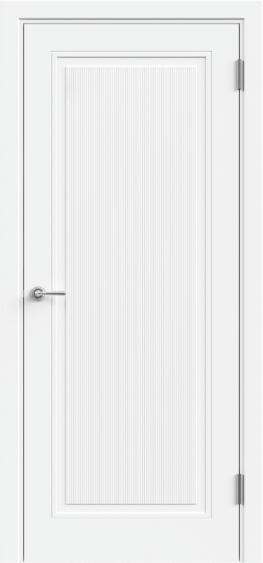 Межкомнатная дверь эмаль SCANDI 3D 6 глухое без притвора Белый