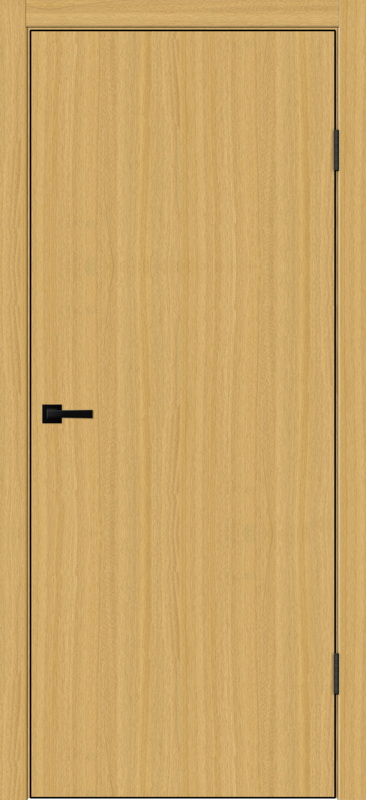 Межкомнатная дверь SOFTWOOD TECHNO BLACK облегченное глухое Орех американский соломенный