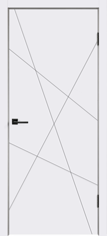 Межкомнатная дверь эмаль SCANDI S глухое без притвора Белый