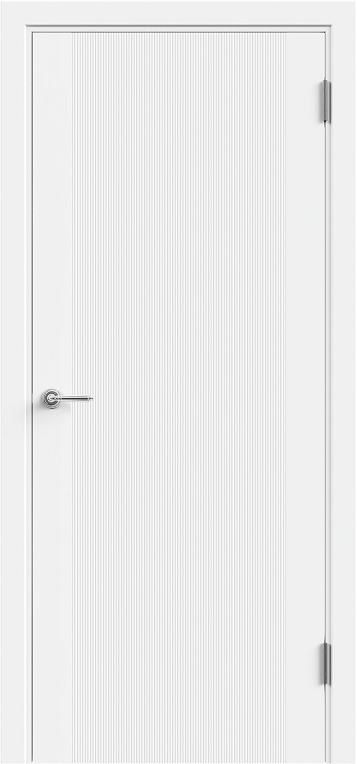 Межкомнатная дверь эмаль SCANDI 3D 16 глухое без притвора Белый