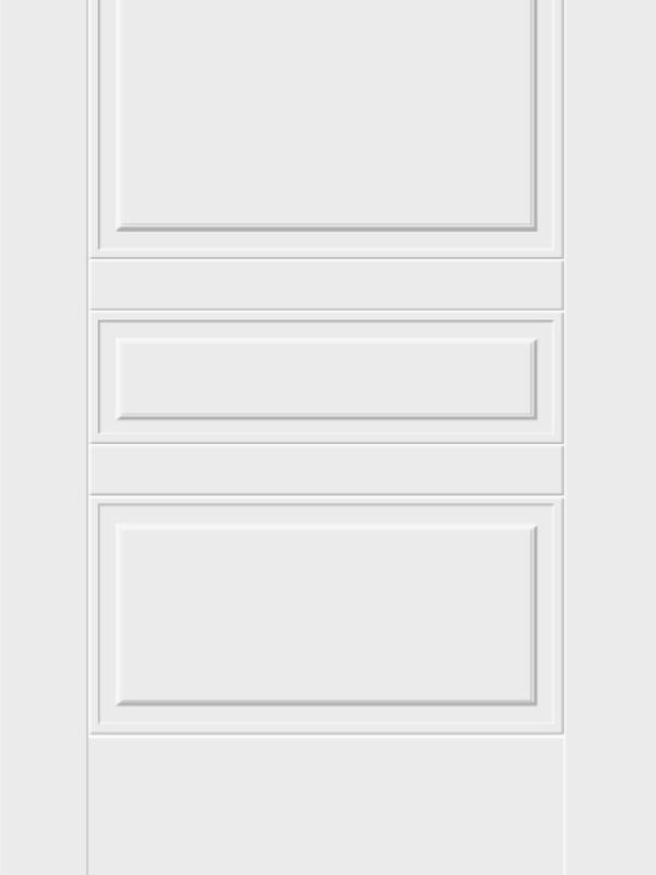 Межкомнатная дверь эмаль SCANDI глухое 3P без притвора Белый