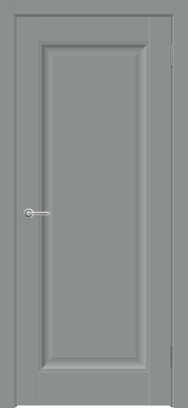 Межкомнатная дверь EMALUX ALTO 9 глухое без притвора Серый агат