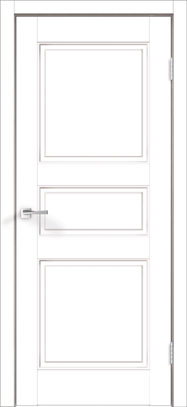 Межкомнатная дверь эмаль SCANDI 5 глухое без притвора Белый