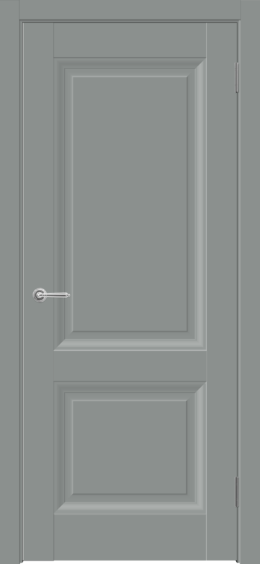 Межкомнатная дверь EMALUX ALTO 8 глухое без притвора Серый агат
