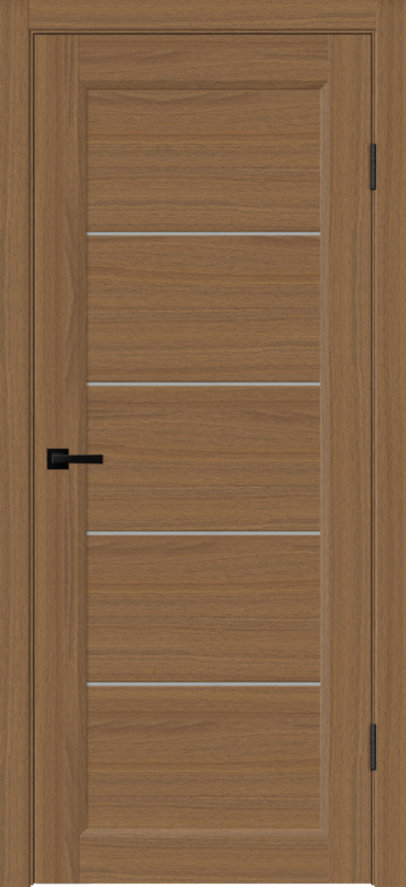 Межкомнатная дверь SOFTWOOD STYLE 1 со стеклом без притвора Орех американский мореный