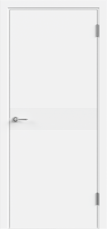 Межкомнатная дверь эмаль SCANDI 3D 8 глухое без притвора Белый