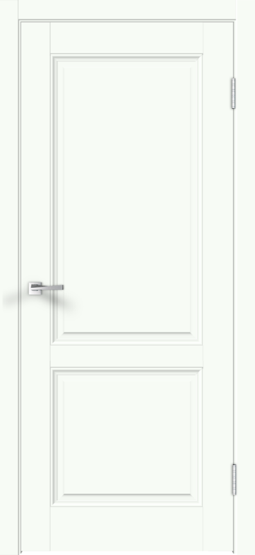 Межкомнатная дверь EMALUX VILLA глухое 2P без притвора Белый опал