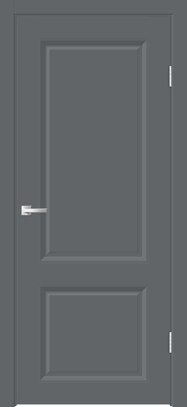 Межкомнатная дверь EMALUX ALTO 21 глухое 2P без притвора Вулкан