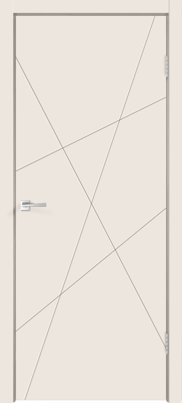 Межкомнатная дверь эмаль SCANDI S глухое без притвора под заказ Слоновая кость