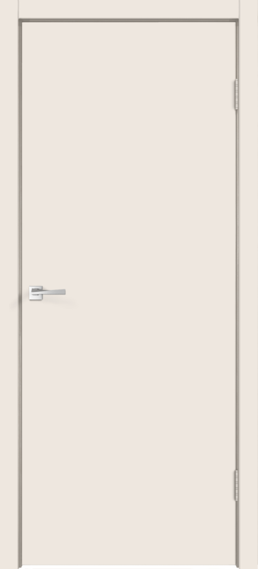 Межкомнатная дверь эмаль SCANDI 1 глухое без притвора Слоновая кость