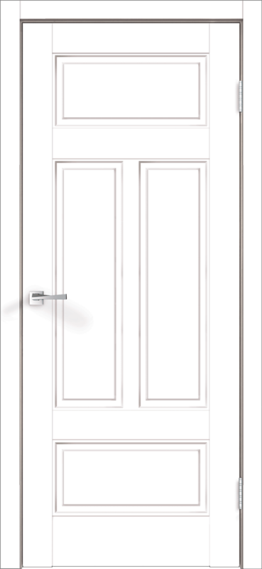 Межкомнатная дверь эмаль SCANDI 6 глухое без притвора Белый