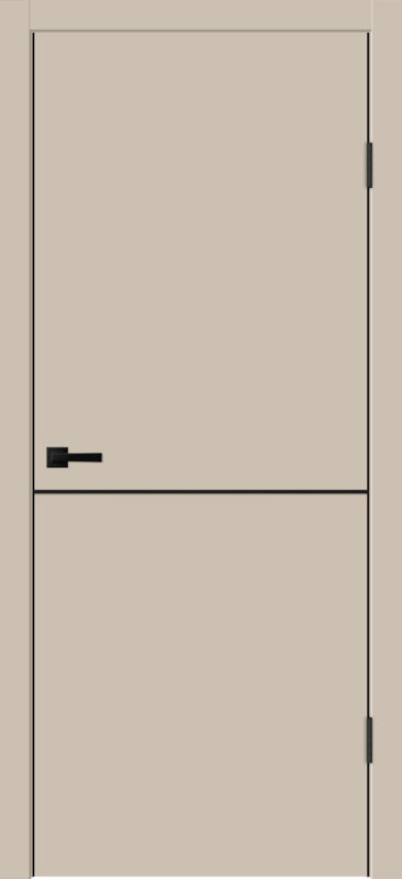 Межкомнатная дверь EMALUX TECHNO BLACK облегченное H1 глухое Кварцит