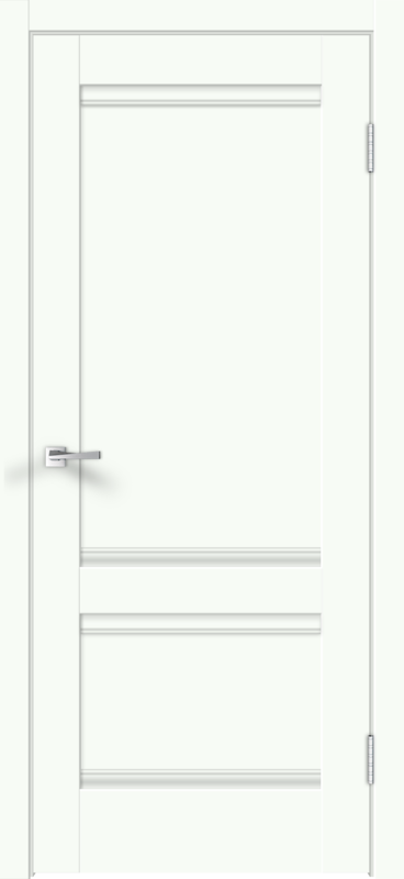 Межкомнатная дверь EMALUX ALTO 20 глухое 2P без притвора Белый опал