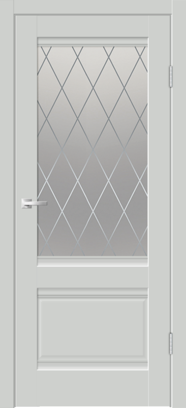Межкомнатная дверь EMALUX ALTO со стеклом 2V без притвора Доломит