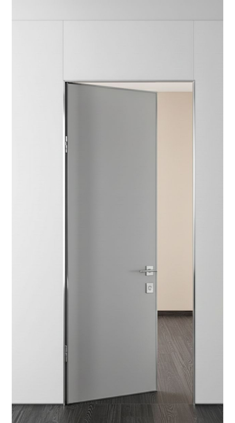 Скрытая реверс хром 201см