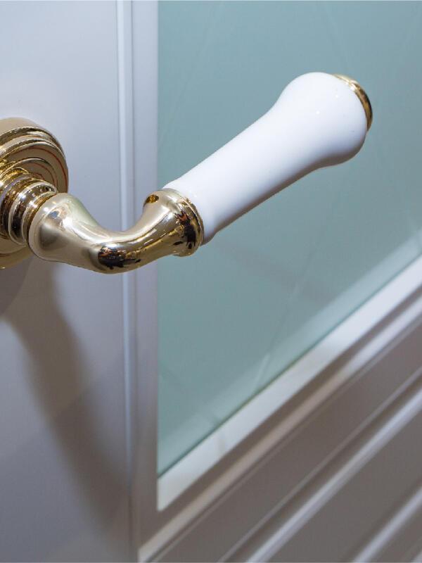 Межкомнатная дверь эмаль SCANDI со стеклом 2V без притвора Белый 800х2000