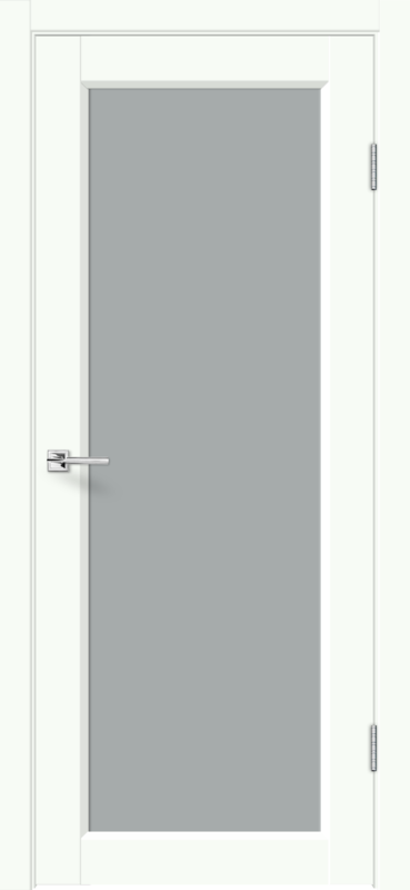 Межкомнатная дверь EMALUX STYLE 3 со стеклом 4V без притвора Белый опал